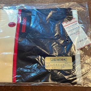 NWT Vintage JG Hook Silk Scarf - Anchor - Cream, Red, and Black